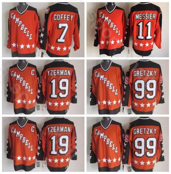 Tutto 1984 Star Vintage Hockey su ghiaccio 11 Mark Messier Jersey Uomo Arancione Home Stitched 99 Wayne Gretzky 7 Paul Coffey 19 Steve Yzerman2620381