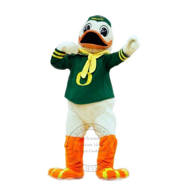 Halloween adulto tamanho faculdade pato mascote traje para festa personagem dos desenhos animados mascote venda frete grátis suporte personalização