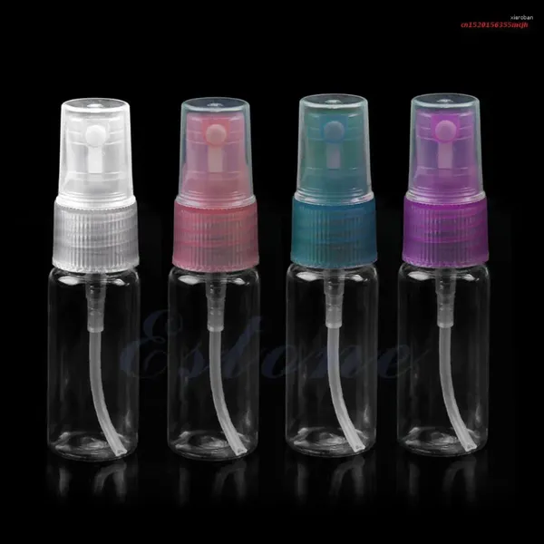 Bottiglie di stoccaggio Sdotter 1pc Colore casuale 10ml Mini Protable Vuoto di plastica Atomizzatore di profumo Atomizzatore Spray Bottle Drop