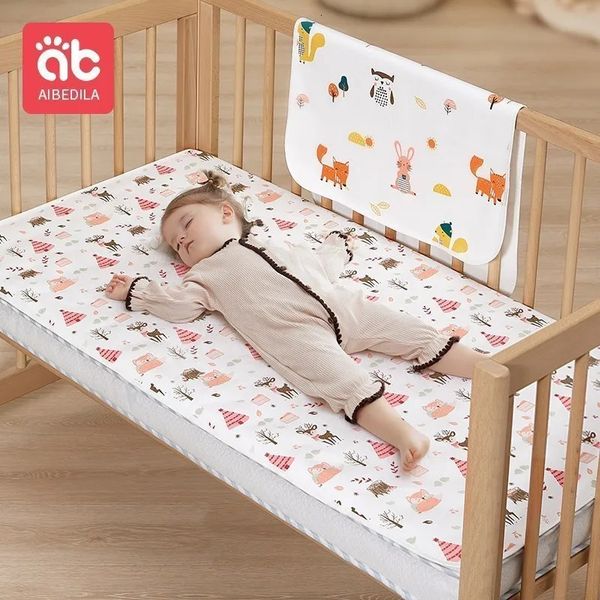 AIBEDILA-alfombrilla impermeable, almohadillas lavables para orinar, funda para cambiador de bebé, mesa acolchada para pañales, orina, algodón TPU, adecuado AB150000 240111