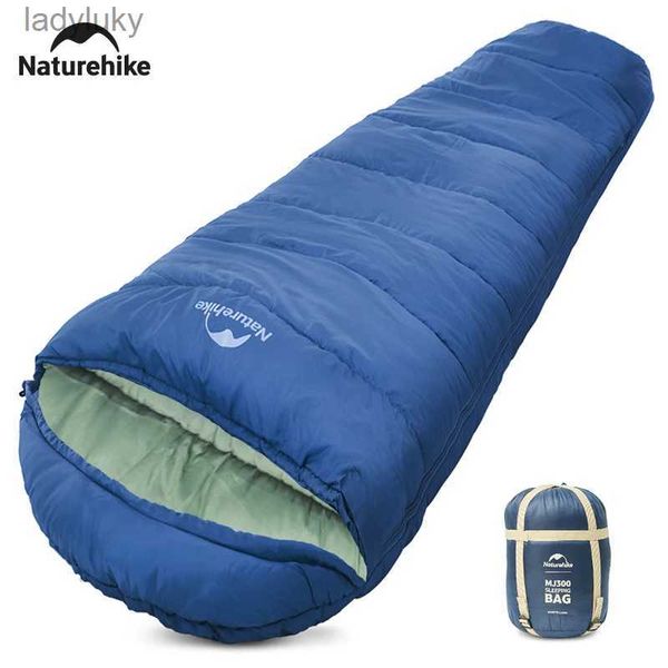 Schlafsäcke Naturehike MJ300 Schlafsack Ultraleichte wasserdichte Baumwolle Winterschlafsack Outdoor 4 Saison Camping Große SchlafsäckeL240111