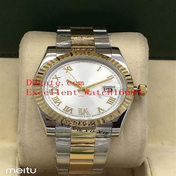 8 novos relógios unissex vendidos 36 mm 126233 278273 178278 126203 dois tons ouro data mostrador romano asiático 2813 movimento automático unissex218s