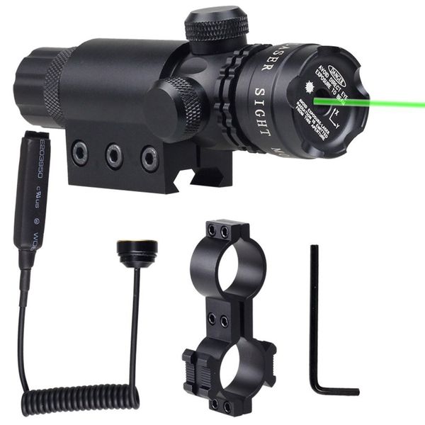 Taktisches grünes Langstrecken-Laser-Zielfernrohr mit 20-mm-Schiene für unser Airsoft-Paintball-Spiel