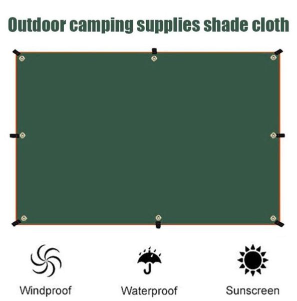 Tendas e abrigos tenda lona toldo impermeável sombra pano ultraleve jardim dossel sunshade acampamento ao ar livre praia sun shelter3564783