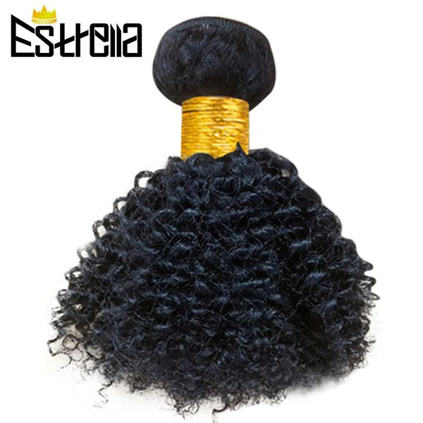 Fasci di capelli umani ricci afro crespi corti Offerte chignon remy brasiliani per donne colore naturale 240110