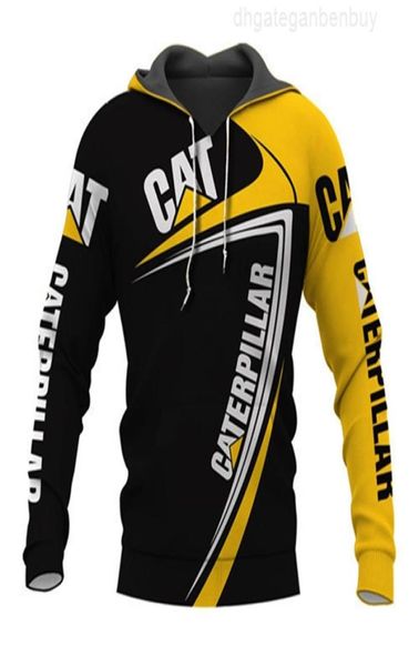 Terno de ciclismo de gato de corrida, suéter com capuz, casaco de clube, estampa 3d, casal solto, equipe de automóvel, roupas de trabalho, moletom 9605961