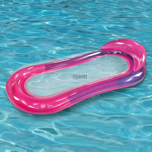 Andere Pools SpasHG PVC-aufblasbares Hängemattenbett, faltbares Wasser-Schwimmbett, tragbare, auslaufsichere Düse, langlebiges, wasserdichtes Schwimmbadzubehör YQ240111