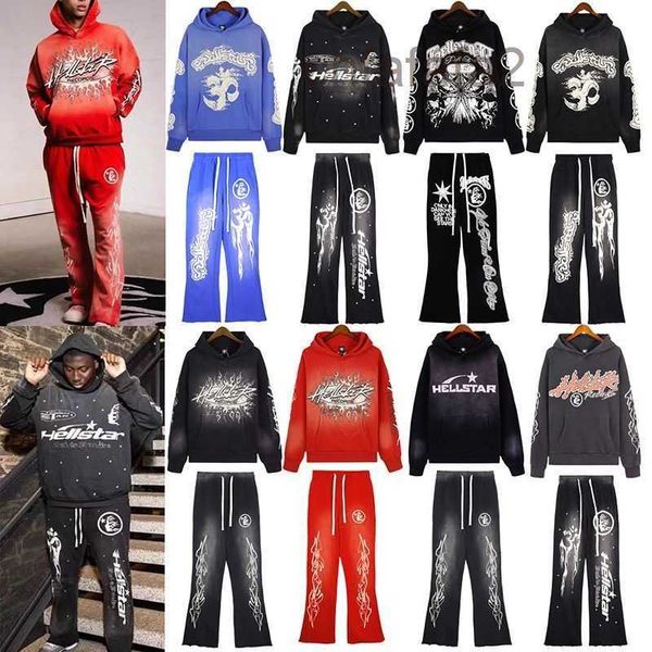 Hellstar Hoodies Designer Hoodie Mens Womens Moda Streetwear Nova Chegada 480g Qualidade Algodão Top Versão Atacado 2 Peças 10% 0JS1