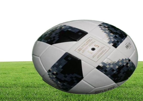 2018 Russland Weltmeisterschaft Hochwertiger PU-Fußball Offizielle Größe 5 Fußball Rutschfester nahtloser Ball Outdoor-Sport-Trainingsbälle fut9815184