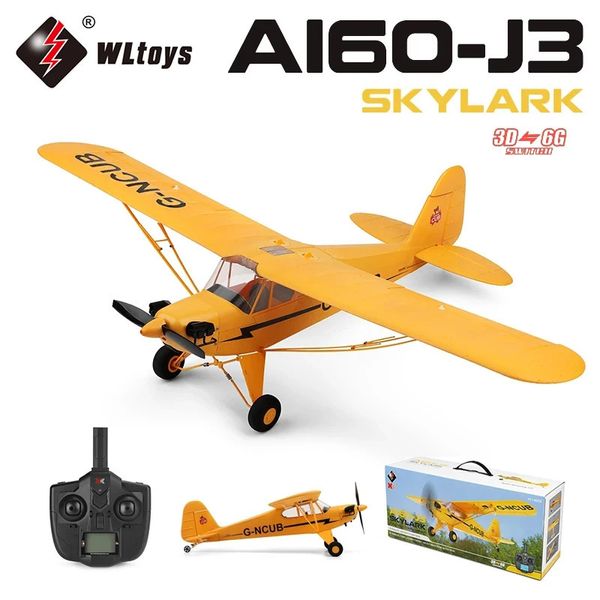 A160 WLtoys XK 24G RC Самолет 650 мм Размах крыльев Бесщеточный двигатель Самолет с дистанционным управлением 3D6G Система EPP Пенопластовые игрушки для детей Подарок 240110