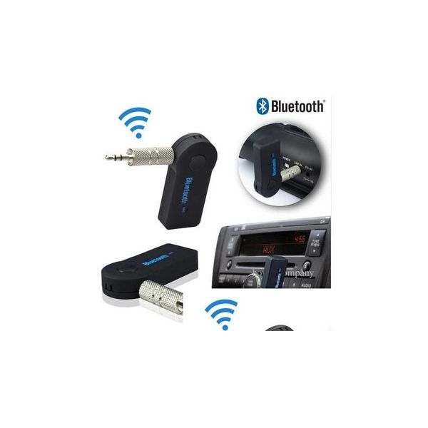Bluetooth Car Kit Mode 3,5 mm A2DP Wireless Aux O Musik-Empfänger-Adapter Hände mit Mikrofon für Telefon MP3 Einzelhandel Drop Lieferung Handys DHSV9