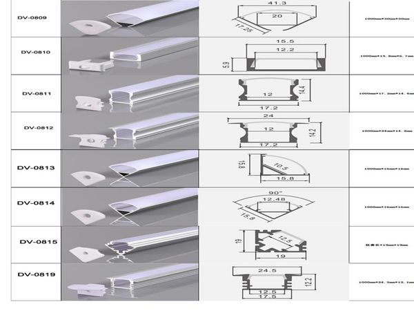 CLAITE 50 cm U V YW Tri-Style Aluminium-Kanalhalter für LED-Lichtleiste unter Schranklampe Küche 18 cm breit5196747