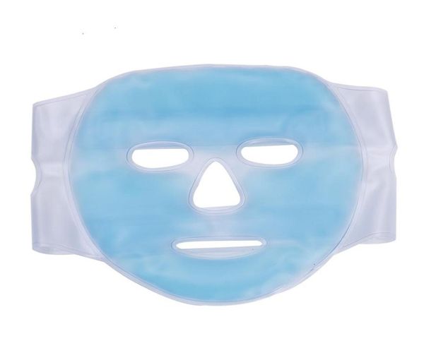 Kalte Gel-Gesichtsmaske, Eiskompresse, blau, volle Kühlmasken, Müdigkeitslinderung, Entspannungspad mit Packung, Gesichtspflege4001015