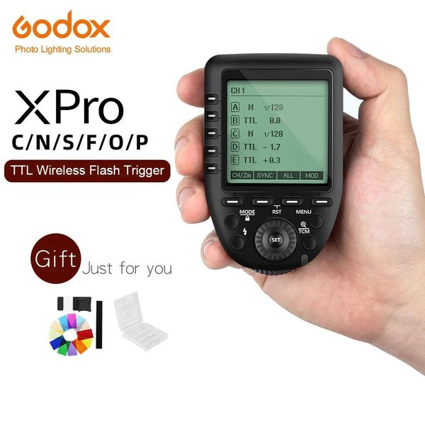 Teile Godox Xproc Xpron Xpros Xprof Xproo Xprop 2,4 g Ttl Wireless Trigger Sender für Canon Nikon Sony Fuji Olympus Pentax