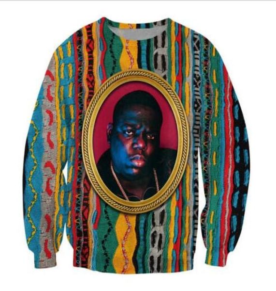 Yeni moda çiftler erkekler unisex biggie smalls komik 3d baskı sweatshirt hoodies açık havada ww1064894461