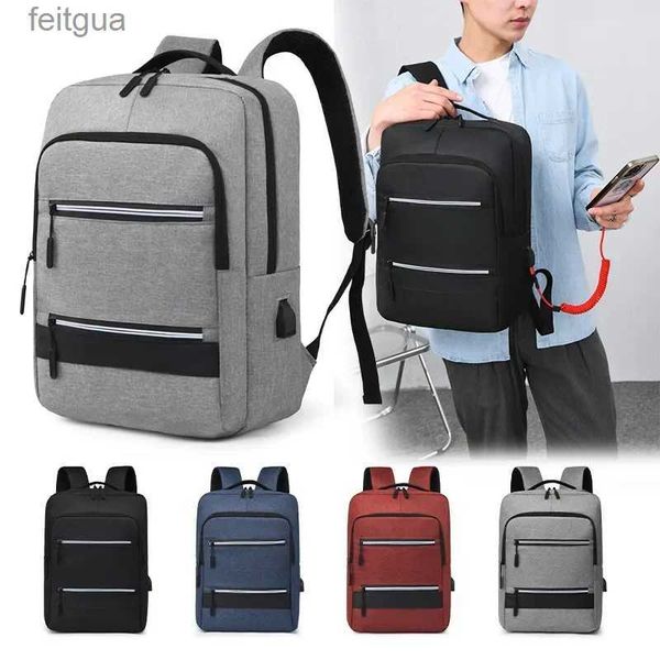 Custodie per laptop Zaino Uomo Donna Zaino per laptop Borsa per laptop da 15,6 pollici Zaino per scuola con ricarica USB per studenti Adolescenti Zaino da viaggio per affari YQ240111