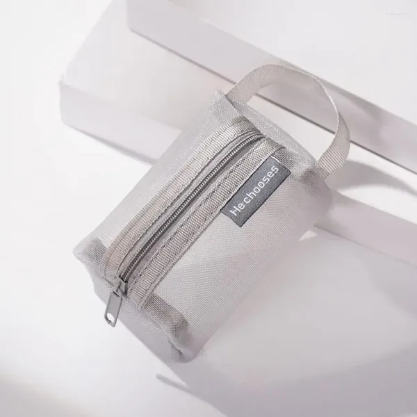 Sacos de armazenamento Saco organizador transparente com zíper Nylon malha moeda carteira multifuncional para chave de capacidade de viagem em casa