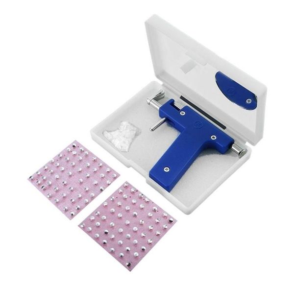 Nuovo kit professionale per macchine utensili per pistola per piercing al naso per corpo all'orecchio Set borchie in acciaio per piercing all'orecchio Pistole per ferro K9161201703