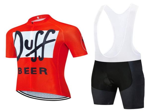 2020 TEAM DUFF BEER велосипедный трикотаж комплект велосипедных брюк 20D Ropa мужские летние быстросохнущие профессиональные рубашки для велоспорта КОРОТКИЕ брюки-кюлоты Maillot 6332539