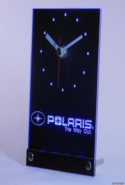 Wholetnc0170 Polaris Snowmobile Tavolo Scrivania 3D Orologio LED0128319955