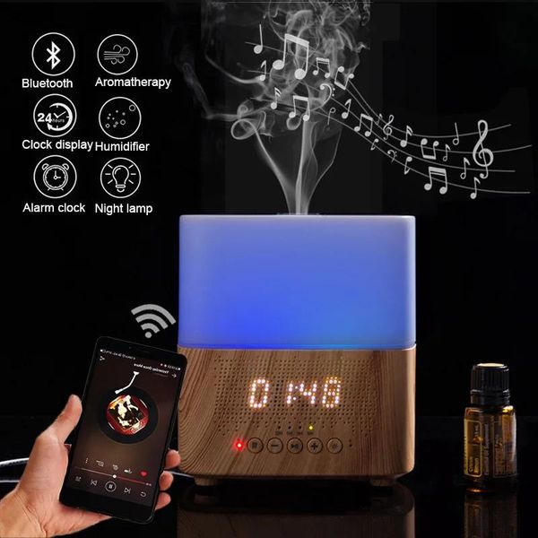 Desumidificadores Smart Bluetooth Aroma Essential Oil Umidificador Aromatizador de Ar Difusor Ultrasonic Mist Maker Umidificadores Difusores de Aromaterapia