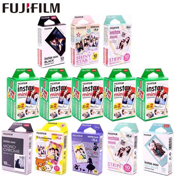 Anschlüsse Fujifilm Instax Mini Film 8 9 11 Film 10100 Blatt Mini White Instant Fotopapier für Kamera Instax Mini7s 50s 90 Photo White