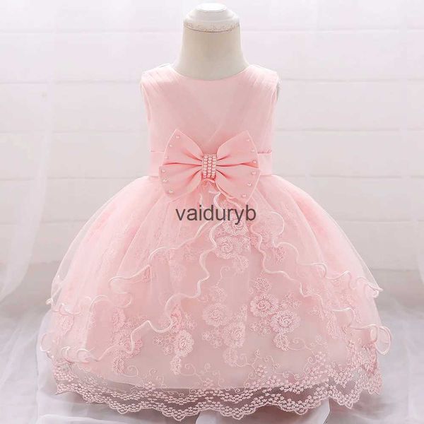 Mädchenkleider Neugeborenes Kleinkind Weißes Taufkleid zum 1. Geburtstag für Baby Mädchen Taufe Spitze Party Hochzeit Prinzessin Kleider ES Abendkleid Vestidovaiduryb