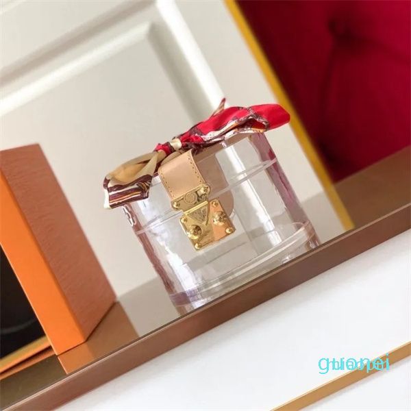 Designer -Bags Scott Box Luxurys para segurar jóias maquiagem transparente plexiglass brilhando caixas ornamentais de metal