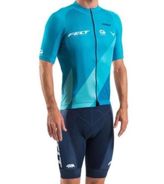 Feltro 2020 pro equipe kit camisa de ciclismo dos homens verão conjunto maillo corrida bicicleta mtb roupas ropa ciclismo hombre bib gel shorts6533812
