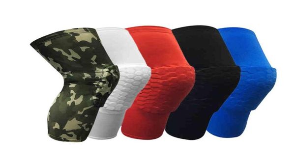 A nido d'ape Sicurezza sportiva Pallavolo Basket Ginocchiere Calzini a compressione Ginocchiere Avvolge Protezione tutore Camouflage Moda Acces9841758