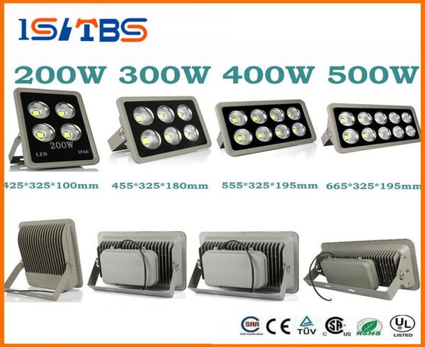 Holofote led 85265v 200w 300w 400w 500w led para área externa cob lâmpada de inundação à prova d'água luzes de túnel iluminação de rua 7062940