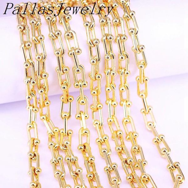Ожерелья 5 метров, новейший дизайн, медные цепочки овальной формы, цепочки для ожерелья, ювелирные изделия своими руками, аксессуары, оптовая продажа