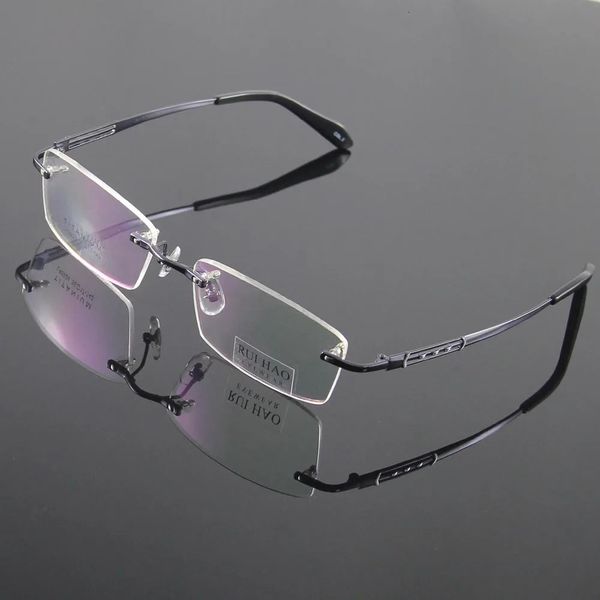 100% Brillengestell Brillen Herren Design Randlose Brille Optische Brillen Brillenfassungen oculos of grau 8926 240110