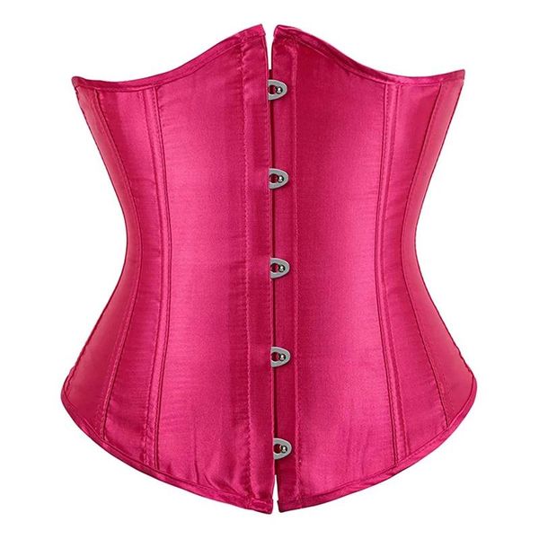 Saia espartilho underbust superior sexy feminino cintura cincher lingerie gótica forma vintage cinto de corpo plus size traje corse verde rosa preto