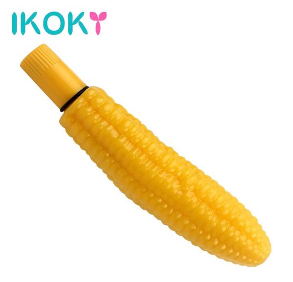 IKOKY Erótico Gspot Estimulação Massageador Vibração Forte Produto Adulto Milho Vibrador Silicone Brinquedos Sexuais para Mulher S10186286332