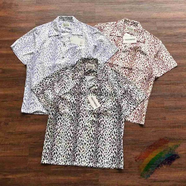Мужские повседневные рубашки 2023ss, рубашка с полным принтом Wao Maria, мужская и женская уличная одежда, Гавайские пляжные рубашки с лацканами, поэтическая рубашкаsephemeralew