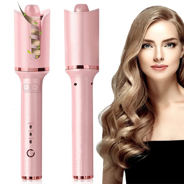 Modelador de cabelo cerâmico automático ferramentas de estilo curling ferro varinha onda waver curlers aparelhos cabelo ondulado styler para mulher 240111