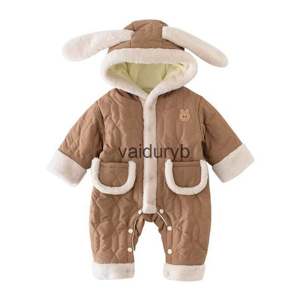 Strampler Winter Neugeborenes Baby Strampler Niedlicher Hase Verdickter Overall Junge Mädchen Kleinkind Säuglingskleidung Neugeborener Onesie Koreanisches Kinderoutfit 0-2Yvaiduryb