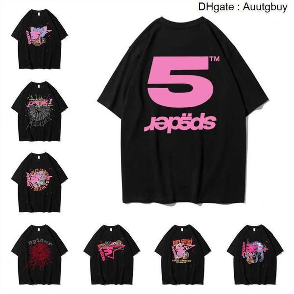 T-Shirt SP5DER Mens Womens Designer Shirts Tops Mann S Casual Luxurys Kleidung Spinne Shorts Ärmel Kleidung Sommer T-Shirts 9B3M