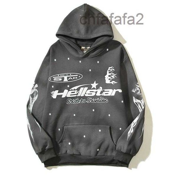 Hellstar vintage hoodies para homens mulheres moletom com capuz chama designer casaco de manga longa 6u5v