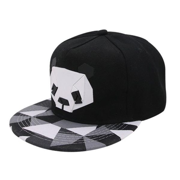 2018 Cartoon Panda Einstellbare Baseball Caps snapback casquette Hüte Für jugend Männer Frauen Tanz tier Kappe Hip Hop Sonne Knochen hat261Y