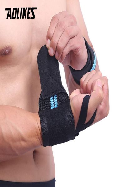 AOLIKES 1PCS Handgelenkstütze Gym Gewichtheben Training Gewichtheben Handschuhe Bar Grip Langhantel Straps Wraps Handschutz5843615