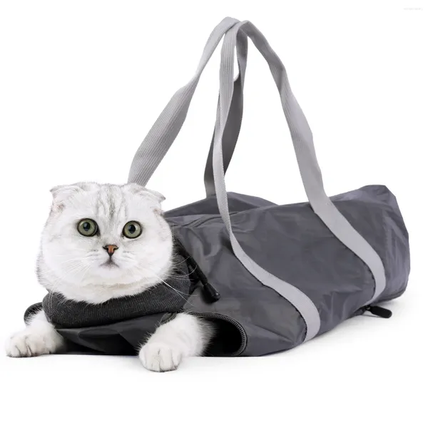 Trasportini per gatti Toelettatura animali domestici Amaca Taglio unghie Antigraffio Morso Borsa fissa Rifinitura Contenimento Accessori di bellezza per cani