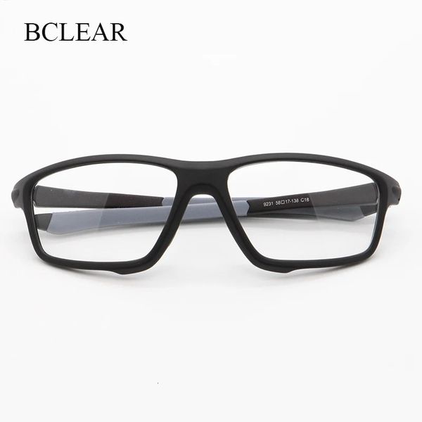 Bclear Design Erkekler Spor Gözlük Çerçeveleri TR90 EYWAR DIŞ HAVA SPOR DİĞER ÇERÇEVE MYOPIA Reçete Bisiklet Gözlük 240111