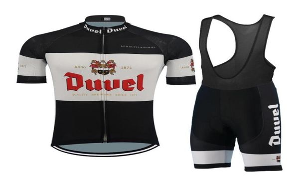 Klassisches schwarzes Jersey-Set Duvel Ropa Cycling Man Anzug MTB-Radsportbekleidung atmungsaktiv schnelltrocknend Ciclismo Fahrradbekleidung beer4624989