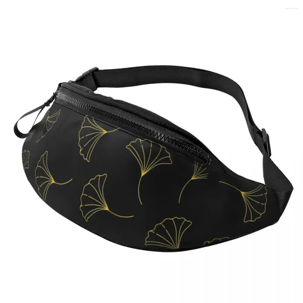 Taillentaschen Ginkgo Biloba Tasche Gold Leaf Print Wandern Damen Pack Polyester Bild