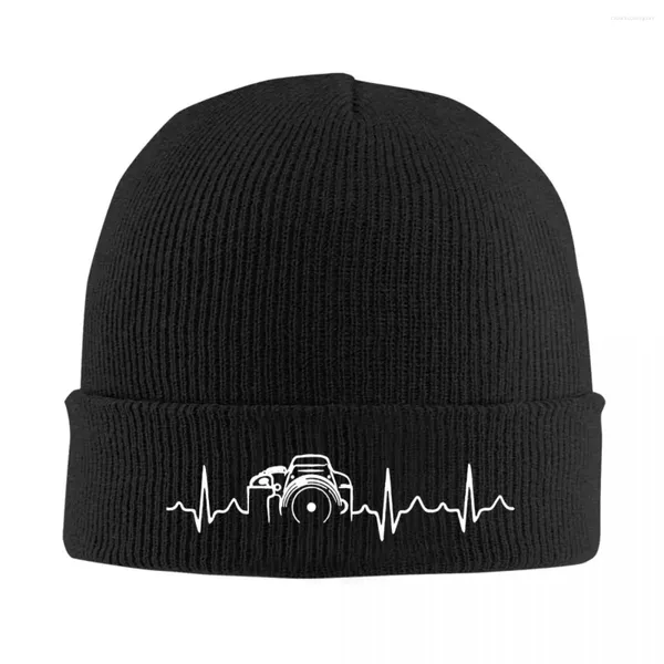 Береты Heartbeat Of Camera Шапки Осень-зима Skullies Шапочки Кепки для фотографа Женский мужской капот