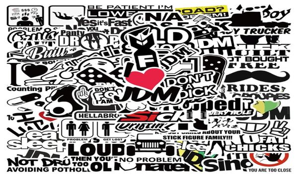 50 Pz / lotto JDM Racing Car Modifica Decalcomania Adesivo Graffiti Adesivi per DIY Bagaglio Laptop Skateboard Moto Bicicletta Adesivo8717329