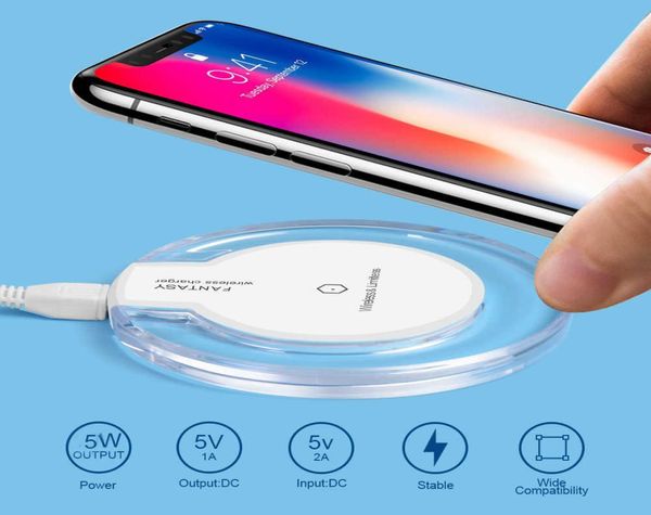 Universal Qi Drahtlose Auto Ladegerät Für iPhone XS Max XR Telefon LED USB ios Drahtlose Aufladen Für Samsung Galaxy S8S9 plus Schnelle Charg6259323