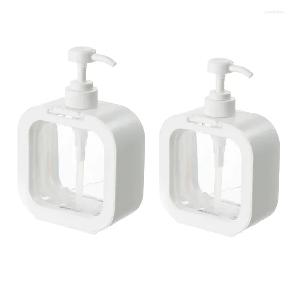 Dispenser di sapone liquido 300ml 500ml Bottiglia vuota separata Bottiglia di shampoo trasparente di grande capacità Pressatura di bottiglie Balsamo portatile Goccia